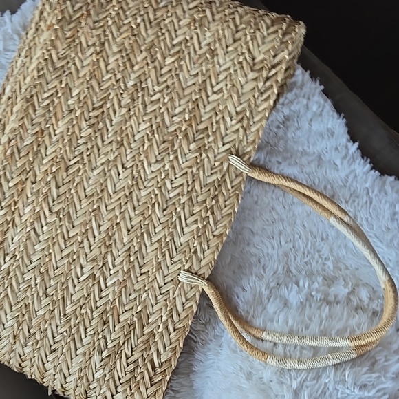 a new day Natural Straw Tote Bag extra large - Picture 2 of 5